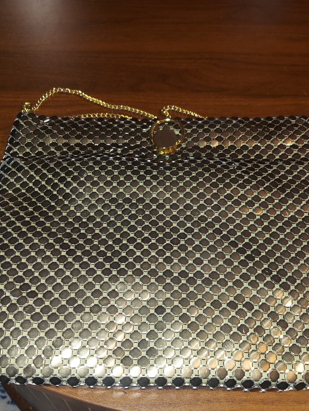 Vintage Silver Mesh Purse